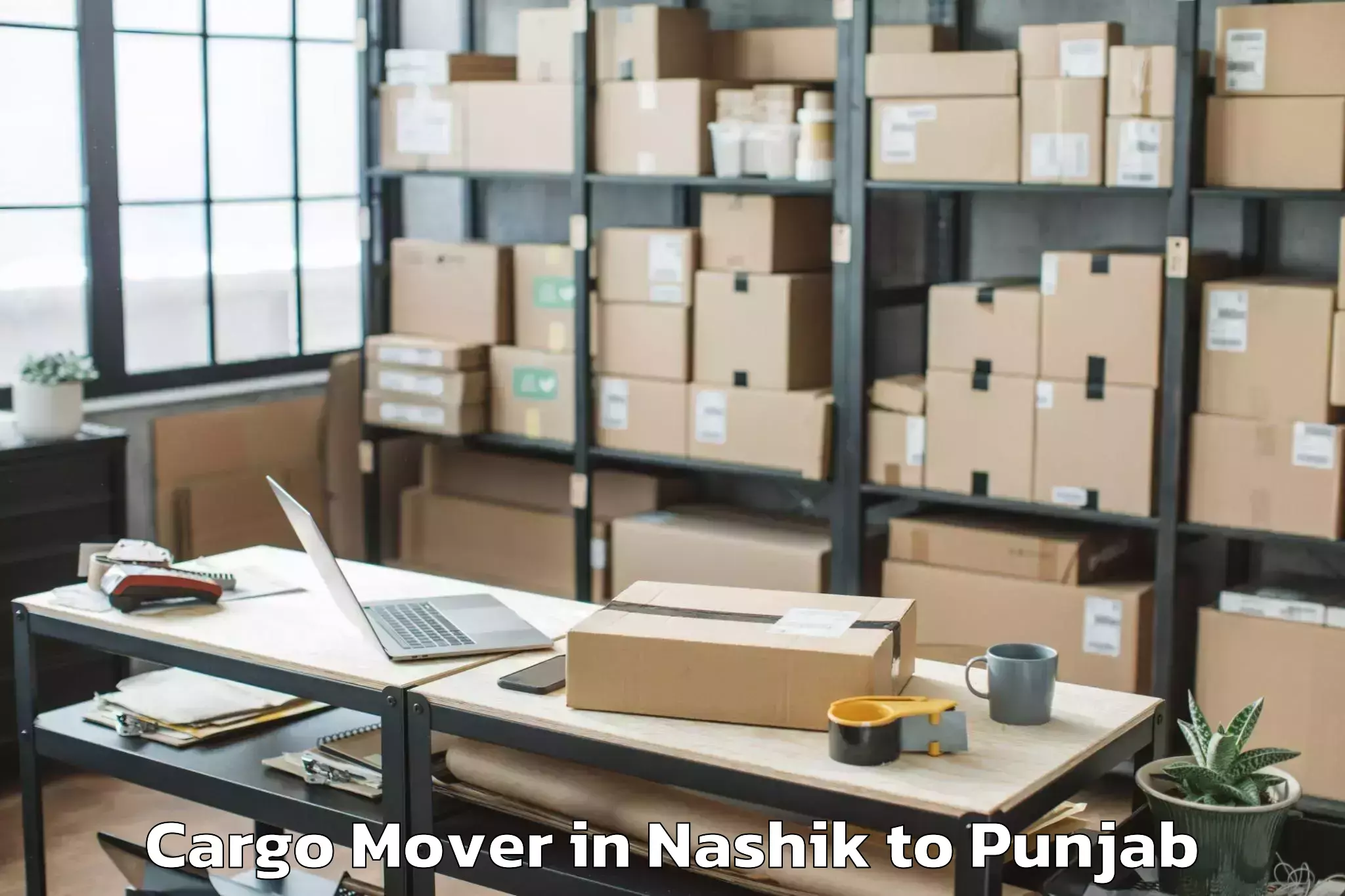 Leading Nashik to Gna University Phagwara Cargo Mover Provider